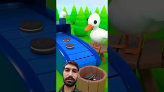 Oreo Confusion The Chocolate Surprise 🍫😮 Shorts duckduck funnypackyfllmyoutubeshorts [upl. by Haliled]