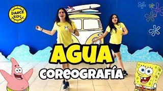 Agua Tany y J Balvin  Bob Esponja  Coreografía Fácil [upl. by Yedsnil]