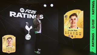 TOTTENHAM HOTSPUR X FC 25 RATINGS REVEAL FEATURING MICKY VAN DE VEN PEDRO PORRO amp DEJAN KULUSEVSKI [upl. by Ydne]