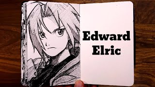 Drawing Edward Elric ⚙️  FULLMETAL ALCHEMIST [upl. by Alimaj]