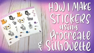 How I Make Stickers using Procreate and Silhouette [upl. by Yelyab]