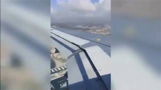 Aircraft buffeted by strong winds British Airways  BBC News  25th February 2019 [upl. by Acinoed]