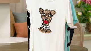 Bouffants amp Broken Hearts Graphic Tee Pajama Set on QVC [upl. by Valentino]