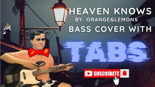 Heaven know by Orange and lemons Bass cover with TABS orangeandlemons heavenknowsbass [upl. by Buxton]