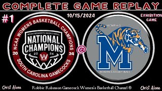 1 South Carolina Gamecock Womens Basketball at Memphis WBB  EXHIBITION  101524  FULL REPLAY [upl. by Eekorehc]