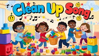 Clean Up Song  Kids Song with Lyrics  4K [upl. by Ahsini799]