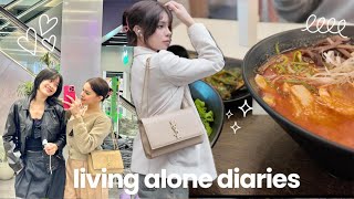 vlog ♡ olive young DIY hairdye clinic visits welcome back to korea Moy [upl. by Annazus]