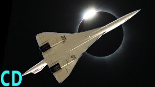 Eclipse 2017  NASA Chasing the Shadow at 50000 ft  Concorde 1973 [upl. by Terryl]