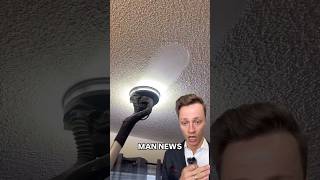 Fastest Popcorn Ceiling Removal  Man News via tariqspopcornremovalig satisfying renovation [upl. by Alasdair]