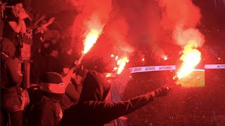 OMPSG  Les ultras parisiens mettent le feu avant le Classico  IMMERSION ENTRAÎNEMENT PUBLIC [upl. by Amme]