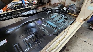 PART 2 OF 3 FORD MAVERICK FLOOR PAN INSTALLATION TIME LAPSE rockinrongarage [upl. by Rafaelia]