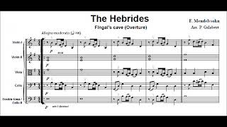 The Hebrides overture F Mendelssohn for easy string orchestra [upl. by Ahseikan731]