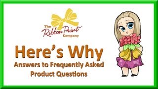 Answers on Questions about Ribbon Printer Products [upl. by Kalinda]