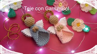 Angelitos Navideños 2022  Dia de tejer juntas  Teje con GanchiBol [upl. by Gabrielle]