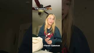 original poem… “I’m Sorry”Haven Gammonshorts poetry [upl. by Morra742]