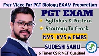 PGT Exam Syllabus and Pattern  NVS  KVS  EMRS  PGTBiology [upl. by Bortz]