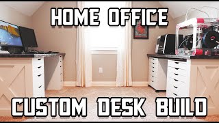 Custom Builtin Desk  Home Office Work Space [upl. by Notgnimer]