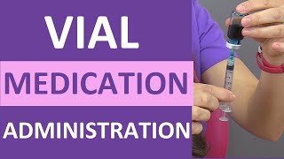 Vial Medication Administration How to Withdraw Vial Medication Nursing Skill [upl. by Lassiter176]