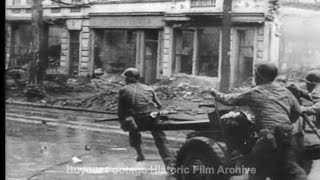 Historic Archival Stock Footage WWII  Americans Take Aachen [upl. by Adler]