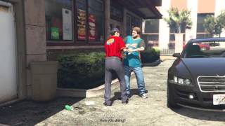 Grand Theft Auto V Michael tripping with Jimmy drug scene Full scene [upl. by Nrojb230]