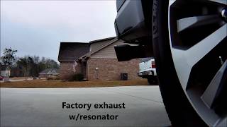 2017 F150 27 Ecoboost Resonator Removal wsound clips [upl. by Reeta]