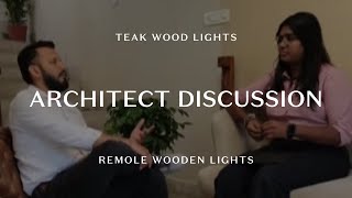 Architect Discussion  Teak Wood Lights  Remole Wooden Lights [upl. by Neimad513]