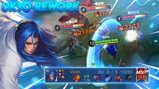 UKYO TACHIBANA REWORK IS CRAZY OVERPOWERED WITH PENTAKILL BEST BUILD ARCANA HONOR OF KINGS [upl. by Michella]