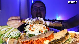 ASMR Comiendo Enchiladas Quesadillas Flautas MUKBANG Festín Mexicano [upl. by Kelcie86]