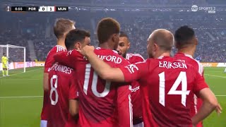 RASHFORD GOAL  PORTO VS MANCHESTER UNITED [upl. by Eidoj]