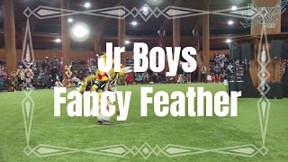 Jr Boys Fancy Feather  2024 Grand Ronde Pow Wow  Powwowscom [upl. by Lynnette]