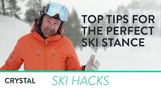 Ski Hacks  Top Tips For The Perfect Ski Stance  Crystal Ski Holidays [upl. by Refenej]