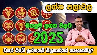 2025 ලග්න පලපල 2025 லக்ன பலன்கள் 2025 Lagna Results සියලුම ලග්නවලට පැහැදිලි විස්තරයක් [upl. by Eidak]