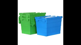 Heavy Duty Plastic Storage Box with Hinged Lid [upl. by Iahk]