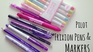 Pilot Frixion Pens Markers and Pencil Crayon Review HD [upl. by Baten699]