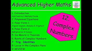 127 Complex Numbers 7 Trig Identities  Multiplication amp Division  Advanced Higher Maths [upl. by Suirauqram919]