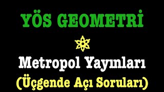 YÖS GEOMETRİ metropol yayınlarıüçgende açı sorularıyeşil kitap [upl. by Yortal]