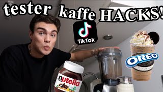 tester virale KAFFE hacks fra tik tok [upl. by Elocan]