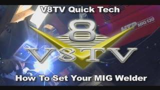 Welding Tips How To Set any MIG Welder Video V8TV HTP MIG 130 [upl. by Almira]