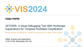 DETOXER A Visual Debugging Tool With Multiscope Explanations for Temporal Multilabel Classificatio [upl. by Siduhey]