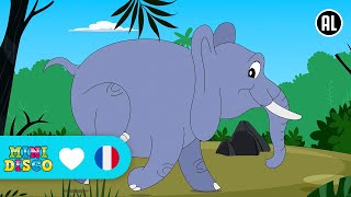 L’ÉLÉPHANT  Chansons Pour Enfants  Minidisco [upl. by Wallack]