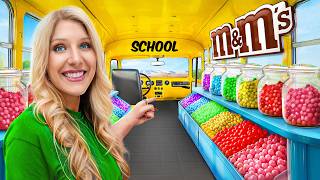 I Built a CANDY STORE in a School Bus [upl. by Sammer]