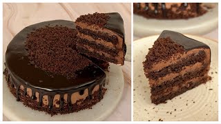 Super Easy Chocolate Cake Without Cocoa Powder In Kadai No Curd No EggOven Chocolate Cake  Cake [upl. by Pelag739]