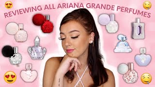 REVIEWING ALL THE ARIANA GRANDE PERFUMES IN ORDER WORTH THE HYPE MY FAVORITE [upl. by Rugen]