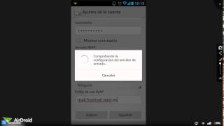 Configurar el correo electrónico en teléfono Android [upl. by Ailaro]