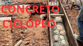 🏡 CONCRETO CICLÓPEO en CIMIENTOS ¿ porque lo debes hacer Mira como tienes que hacerlo [upl. by Llenyaj193]