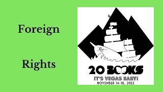 20Books Vegas 2022 Day 2  Foreign Rights [upl. by Nessnaj]