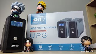 600W1000VA UPS POWER SUPPLY BACKUP BATTERY ENDURANCE [upl. by Ahnavas]