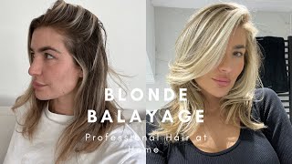 How to Professionally Balayage Hair at Home  Step by Step How I Do My Hair  Redken Wella [upl. by Okikuy]