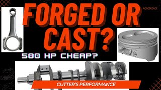 Do you need forged parts for a 500 HP 383 Stroker Quest for 500hp on a budget [upl. by Ashlee]