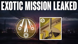 Destiny 2 NEW ENCORE EXOTIC MISSION LEAKED Episode Echoes [upl. by Sterne]